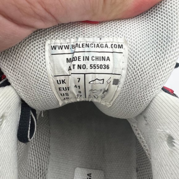 $1350 Men's Balenciaga LED Track Sneakers Blue Red Sz EU 41 US / 8 - Picture 11 of 11